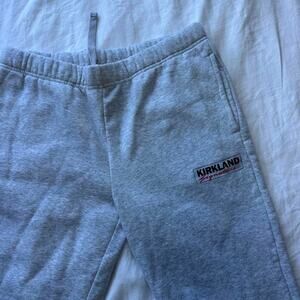 Gray kirkland signature sweatpants size